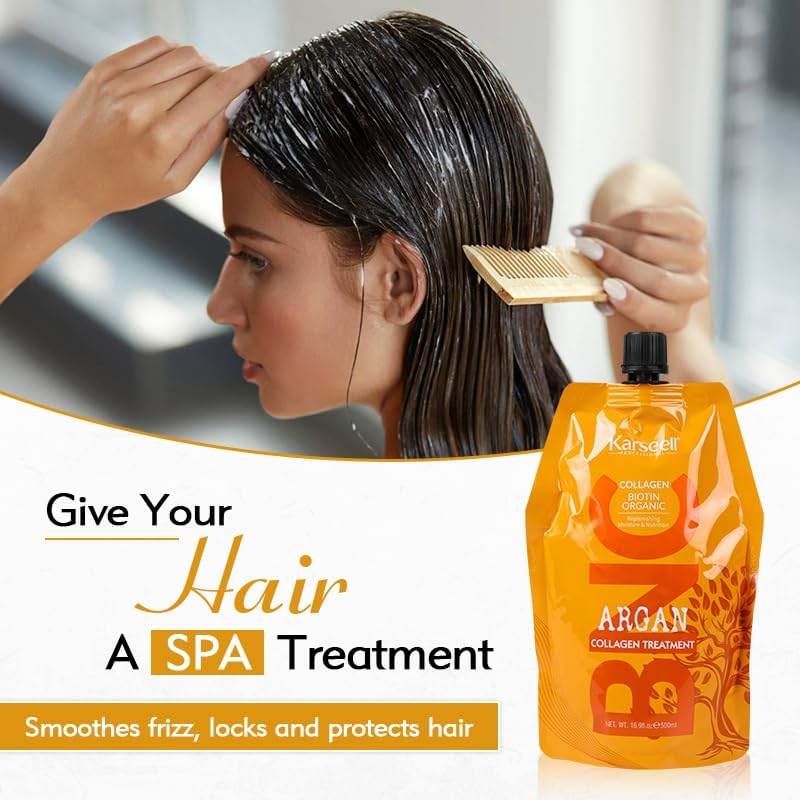 Karseell BNC Keratin Collagen Hair Treatment Mask For Dry Damaged & All Hair Types - 500ml - Karseell Pakistan
