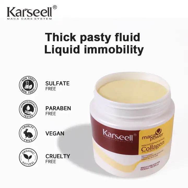 Karseell Collagen Hair Treatment Mask For Dry Damaged & All Hair Types - 500ml - Karseell Pakistan