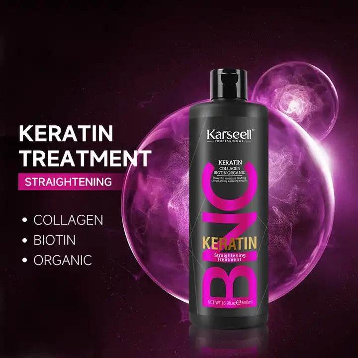 Karseell BNC Keratin Straightening Hair Treatment For Dry Damaged & All Hair Types - 500ml - Karseell Pakistan
