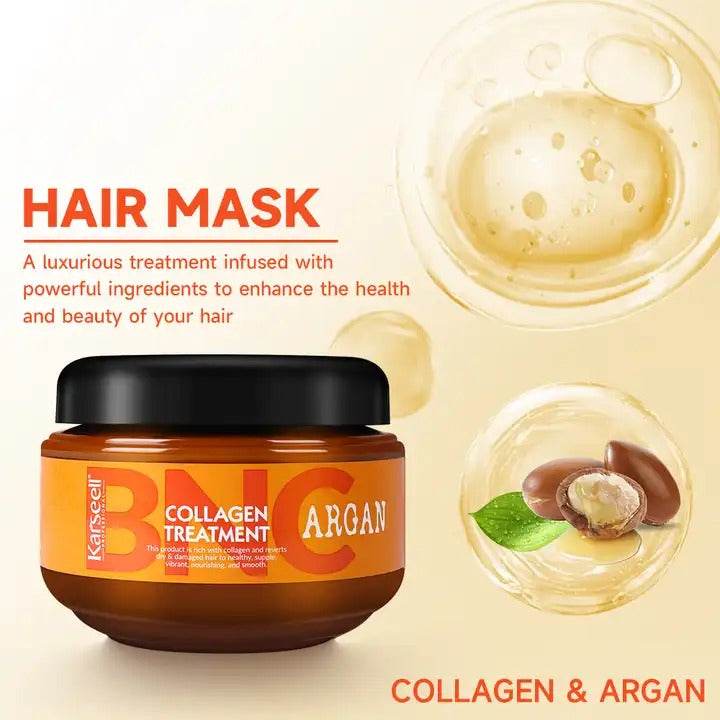 Karseell BNC Keratin Collagen Hair Treatment Mask For Dry Damaged & All Hair Types - 550ml - Karseell Pakistan