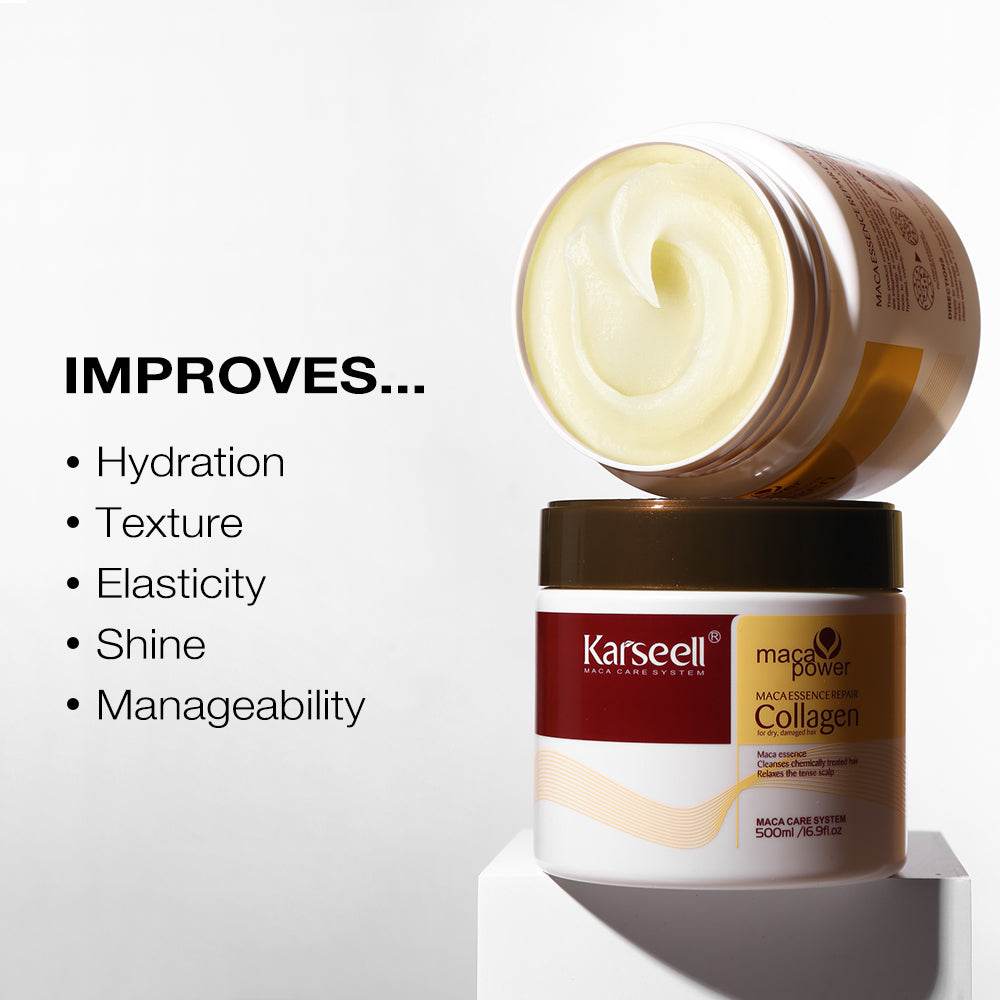 Karseell Collagen Hair Treatment Mask For Dry Damaged & All Hair Types - 500ml - Karseell Pakistan
